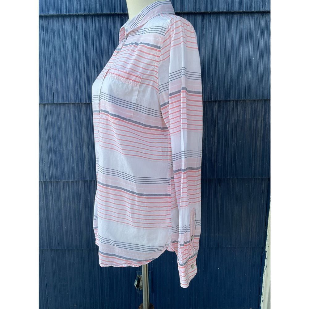 A.n.a horizontal striped button down